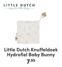 Little dutch knuffeldoek hydrofiel baby bunny-Little Dutch