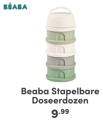 Promoties Beaba stapelbare doseerdozen - Beaba - Geldig van 07/05/2024 tot 18/05/2024 bij Baby & Tiener Megastore