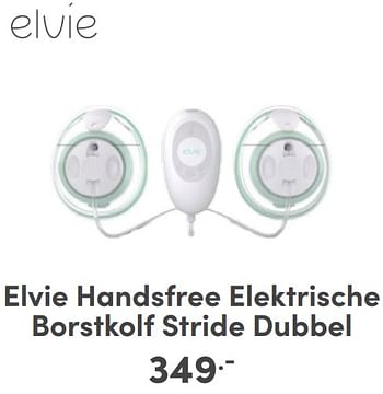 Promoties Elvie handsfree elektrische borstkolf stride dubbel - Elvie - Geldig van 07/05/2024 tot 18/05/2024 bij Baby & Tiener Megastore