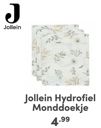 Promoties Jollein hydrofiel monddoekje - Jollein - Geldig van 07/05/2024 tot 18/05/2024 bij Baby & Tiener Megastore