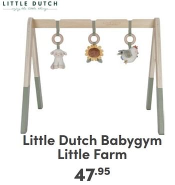 Promotions Little dutch babygym little farm - Little Dutch - Valide de 07/05/2024 à 18/05/2024 chez Baby & Tiener Megastore