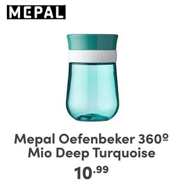 Promoties Mepal oefenbeker 360º mio deep turquoise - Mepal - Geldig van 07/05/2024 tot 18/05/2024 bij Baby & Tiener Megastore
