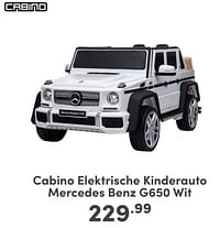 Cabino elektrische kinderauto mercedes benz g650 wit-Cabino