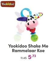 Promoties Yookidoo shake me rammelaar koe - Yookidoo - Geldig van 07/05/2024 tot 18/05/2024 bij Baby & Tiener Megastore