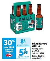 Promoties Bière blonde gallia - Gallia - Geldig van 07/05/2024 tot 19/05/2024 bij Auchan