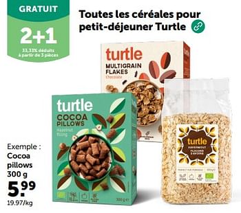 Promoties Cocoa pillows - Turtle  - Geldig van 08/05/2024 tot 19/05/2024 bij Aveve