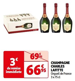 Promotions Champagne charles lafitte orgueil de france - Champagne - Valide de 07/05/2024 à 19/05/2024 chez Auchan Ronq