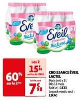 Promoties Croissance éveil lactel - Lactel - Geldig van 07/05/2024 tot 19/05/2024 bij Auchan