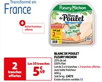 Promoties Blanc de poulet fleury michon - Fleury Michon - Geldig van 07/05/2024 tot 19/05/2024 bij Auchan