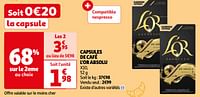 Promoties Capsules de café l`or absolu - Douwe Egberts - Geldig van 07/05/2024 tot 19/05/2024 bij Auchan