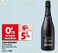 Promoties Cava freixenet cordon negro brut, rosé, demi-sec - Freixenet - Geldig van 07/05/2024 tot 19/05/2024 bij Auchan