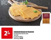 Cheddar rouge en tranche-Huismerk - Auchan