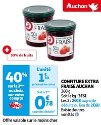 Confiture extra fraise auchan-Huismerk - Auchan