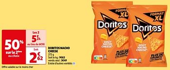 Promoties Doritos nacho cheese - Doritos - Geldig van 07/05/2024 tot 19/05/2024 bij Auchan