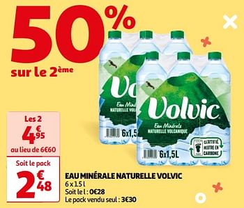 Promotions Eau minérale naturelle volvic - Volvic - Valide de 07/05/2024 à 19/05/2024 chez Auchan Ronq