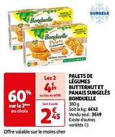 Promoties Palets de légumes butternut et panais surgelés bonduelle - Bonduelle - Geldig van 07/05/2024 tot 19/05/2024 bij Auchan