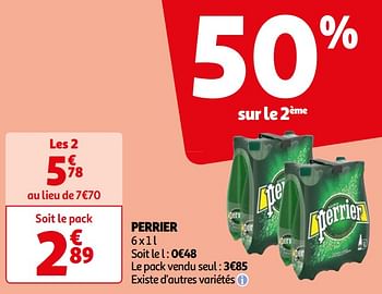 Promoties Perrier - Perrier - Geldig van 07/05/2024 tot 19/05/2024 bij Auchan