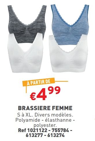 Promotions Brassiere femme - Produit maison - Trafic  - Valide de 08/05/2024 à 11/05/2024 chez Trafic