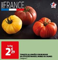 Tomates allongées coeur rouge ou côtelées rouges, noires ou jaunes-Huismerk - Auchan