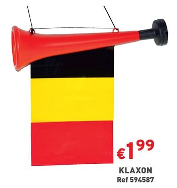 Promotions Klaxon - Produit maison - Trafic  - Valide de 08/05/2024 à 11/05/2024 chez Trafic