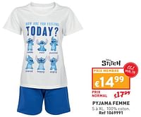 Promotions Pyjama femme - Disney - Valide de 08/05/2024 à 11/05/2024 chez Trafic