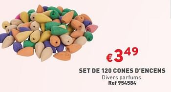 Promotions Set de 120 cones d’encens - Produit maison - Trafic  - Valide de 08/05/2024 à 11/05/2024 chez Trafic