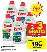 Promotions Lessive liquide en gel persil - Persil - Valide de 08/05/2024 à 14/05/2024 chez Carrefour