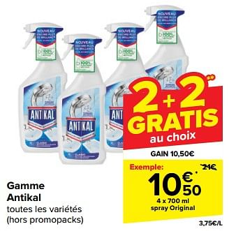 Promotions Spray original - Antikal - Valide de 08/05/2024 à 14/05/2024 chez Carrefour