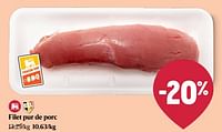 Promotions Filet pur de porc - Produit Maison - Delhaize - Valide de 08/05/2024 à 15/05/2024 chez Delhaize