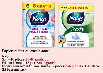 Promoties Essuie-tout edition limitée - Nalys - Geldig van 08/05/2024 tot 15/05/2024 bij Delhaize
