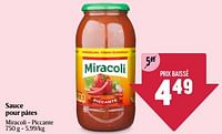 Promotions Sauce pour pâtes miracoli - piccante - Miracoli - Valide de 08/05/2024 à 15/05/2024 chez Delhaize