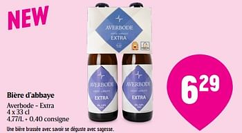 Promotions Bière d`abbaye averbode - extra - Averbode - Valide de 08/05/2024 à 15/05/2024 chez Delhaize