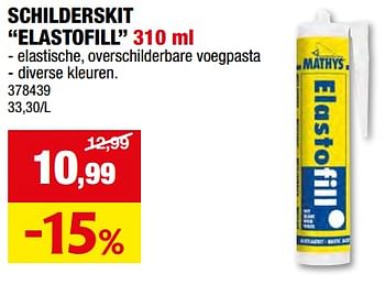 Promotions Schilderskit elastofill - Mathys - Valide de 08/05/2024 à 19/05/2024 chez Hubo