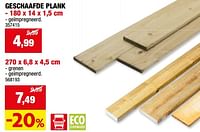 Promotions Geschaafde plank - Produit maison - Hubo  - Valide de 08/05/2024 à 19/05/2024 chez Hubo