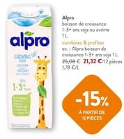 Promotions Alpro boisson de croissance 1-3+ ans soja - Alpro - Valide de 08/05/2024 à 21/05/2024 chez OKay