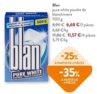 Promotions Blan pure white poudre de blanchiment - Blan - Valide de 08/05/2024 à 21/05/2024 chez OKay