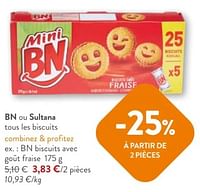 Promotions Bn biscuits avec sout fraise - BN - Valide de 08/05/2024 à 21/05/2024 chez OKay