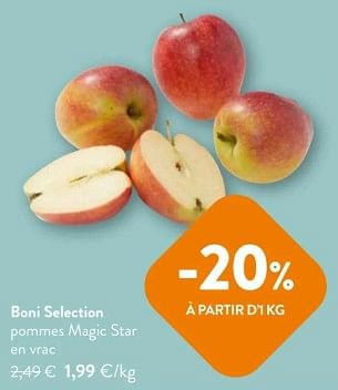 Promotions Boni selection pommes magic star en vrac - Boni - Valide de 08/05/2024 à 21/05/2024 chez OKay