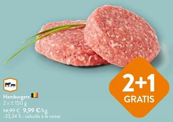Promoties Hamburgers - Huismerk - Okay Buurtwinkels - Geldig van 08/05/2024 tot 21/05/2024 bij OKay