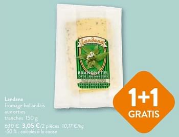 Promotions Landana fromage hollandais aux orties - Landana - Valide de 08/05/2024 à 21/05/2024 chez OKay