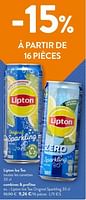 Promotions Lipton ice tea original sparkling - Lipton - Valide de 08/05/2024 à 21/05/2024 chez OKay