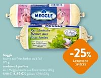 Promotions Meggle beurre aux fines herbes - Meggle - Valide de 08/05/2024 à 21/05/2024 chez OKay