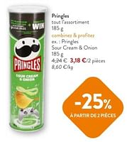 Promotions Pringles sour cream + onion - Pringles - Valide de 08/05/2024 à 21/05/2024 chez OKay