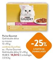 Promotions Purina gourmet gold double delice - Purina - Valide de 08/05/2024 à 21/05/2024 chez OKay