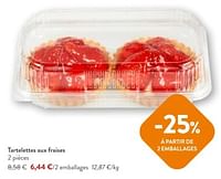 Promotions Tartelettes aux fraises - Huismerk - Okay Buurtwinkels - Valide de 08/05/2024 à 21/05/2024 chez OKay