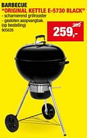 Promotions Barbecue original kettle e-5730 black - Weber - Valide de 08/05/2024 à 19/05/2024 chez Hubo