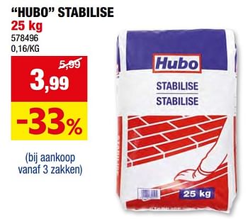 Promoties Hubo stabilise - Huismerk - Hubo  - Geldig van 08/05/2024 tot 19/05/2024 bij Hubo