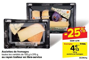 Promotions Assiette de fromages - Produit maison - Carrefour  - Valide de 08/05/2024 à 21/05/2024 chez Carrefour