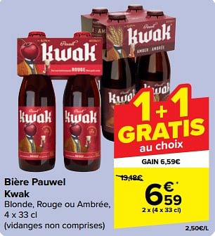 Promoties Bière pauwel kwak - Kwak - Geldig van 08/05/2024 tot 21/05/2024 bij Carrefour