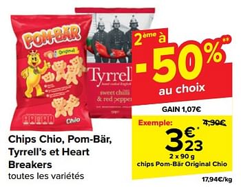 Promotions Chips pom-bär original chio - Pom Bär - Valide de 08/05/2024 à 21/05/2024 chez Carrefour
